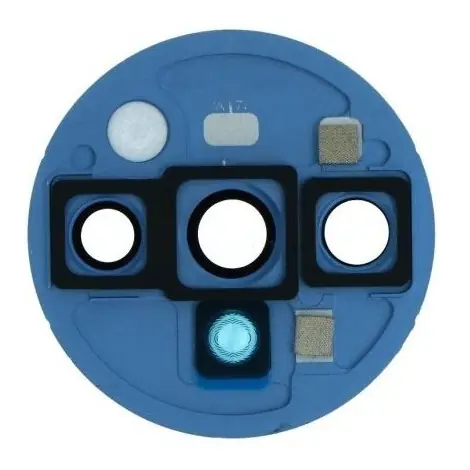 Camera Lens Glass with Frame for OnePlus 7T Blue image 3
