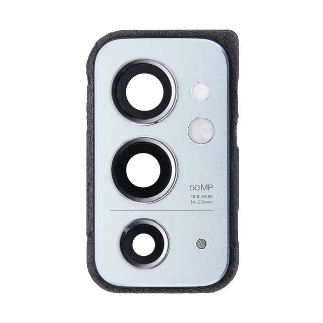 Camera Lens Glass with Frame for OnePlus 9RT 5G Silver image 2