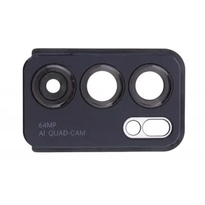 Camera Lens Glass with Frame for Oppo Reno6 5G Black