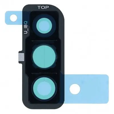 Camera Lens Glass with Frame for Samsung Galaxy A50 Black image 3