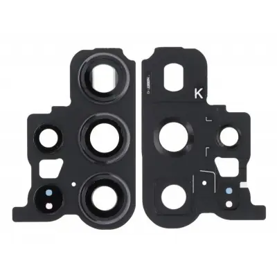 Camera Lens Glass with Frame for Samsung Galaxy S23 Ultra Black