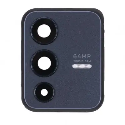 Camera Lens Glass with Frame for Vivo V23 5G Black