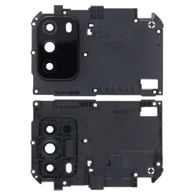 Camera Lens Glass with Frame for Xiaomi Poco M3 Black