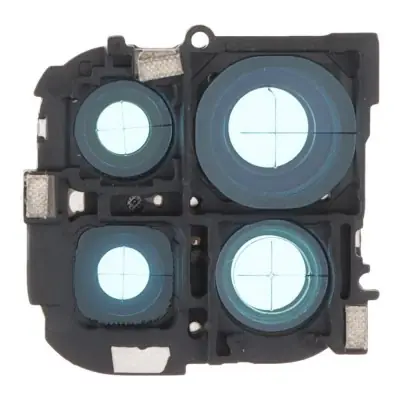 Camera Lens Glass with Frame for Xiaomi Redmi Note 9 Pro Black image 2