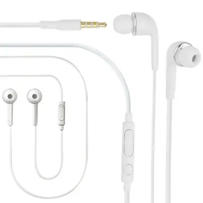 Earphone for Samsung Galaxy Note 20 Ultra 5G - Handsfree, In-Ear Headphone, White