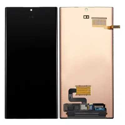 LCD with Touch Screen for Samsung Galaxy S22 Ultra 5G - Burgundy (display glass combo folder)