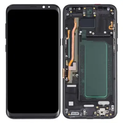LCD with Touch Screen for Samsung Galaxy S8 - Black (display glass combo folder)