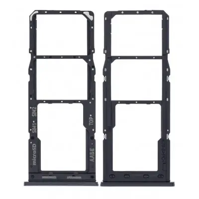 SIM Card Holder Tray for Samsung Galaxy A12 - Black